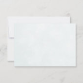 Roze & Witte Rose Blooms Flat Save The Date Kaart (Achterkant)