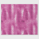 Roze Witte Sparkle Cheetah Print Cadeaupapier (Vlak)