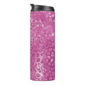 Roze witte spleet thermosbeker (Geroteerd rechts)