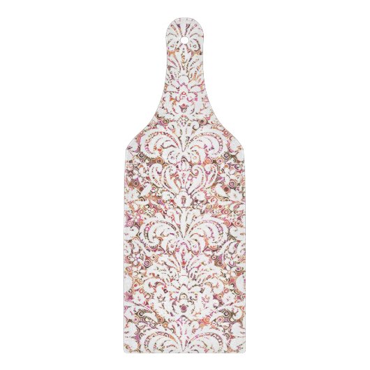 Roze witte  spoelvormig ontwerp snijplank (Voorkant)