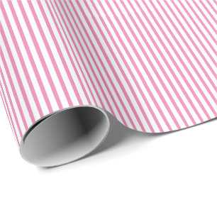 Roze witte streep Camouflage Patronen Girly Modern Cadeaupapier