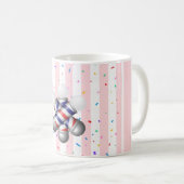 Roze & Witte Streep Kapper Paal Mok (Voorkant rechts)
