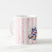 Roze & Witte Streep Kapper Paal Mok (Voorkant links)
