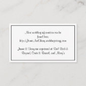 Roze witte streep, lime groen lint informatiekaartje (Achterkant)