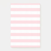 Roze & Witte Streep Notities Post-it® Notes (Voorkant)
