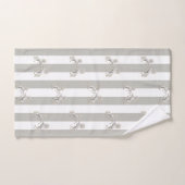 Roze & Witte Streep Paard Badkamer Handdoek Sets (Handdoek)