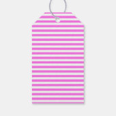 Roze/witte strepen cadeaulabel (Achterkant)