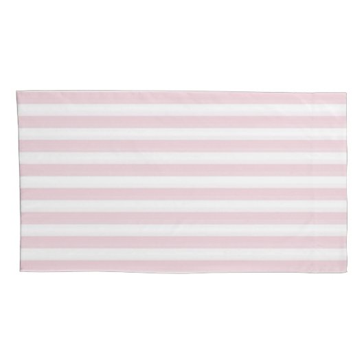 Roze & Witte Strepen Kussensloop (Achterkant-Rechts)