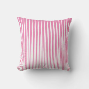 Roze Witte Strepen Patroon Ombre Modern Schattig M Kussen