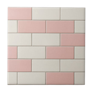 Roze witte Subway Tegel Pattern Backsplash Tegeltje