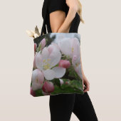 Roze witte ventilator Canvas tas (Dichtbij)