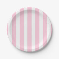 Roze & Witte Verticale Strepen Shabby Chic Streep