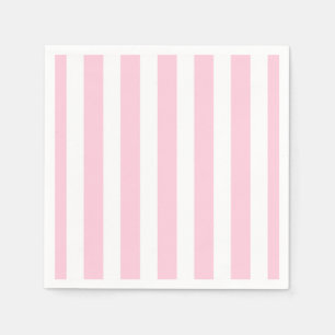 Roze & Witte Verticale Strepen Shabby Chic Streep Servet