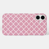 Roze witte viervoeter Case-Mate iPhone case (Achterkant (horizontaal))