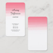 Roze witte vlek Moderne Professional Visitekaartje (Voorkant / Achterkant)