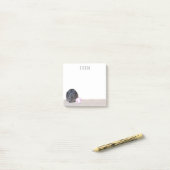 Roze witte Voetbal Guinee naar school Post-it® Notes (Op bureau)