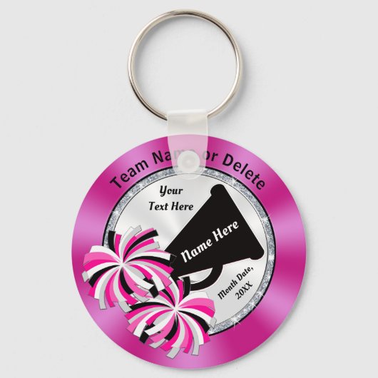 Roze, witte, zwarte Sleutelhangers voor aangepaste (Voorkant)