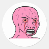 Roze Wojak stickers (Voorkant)