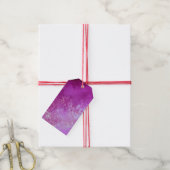 Roze Wolk Effect Cadeaulabel (Met Touw)