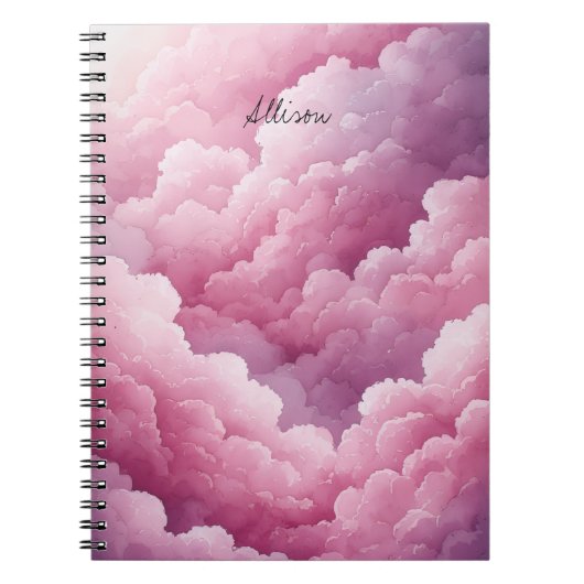 Roze Wolk Notitieboek (Voorkant)
