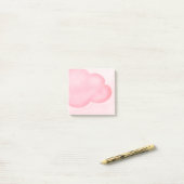 Roze wolk post-it® notes (Op bureau)