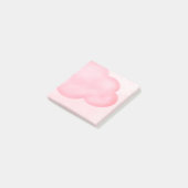Roze wolk post-it® notes (Schuin)