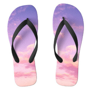 Roze wolk teenslippers