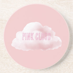 Roze wolk zandsteen onderzetter