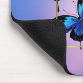 Roze wolken en blauwe vlinders Muismat (Hoek)