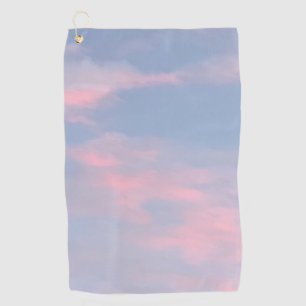 roze wolken golfhanddoek