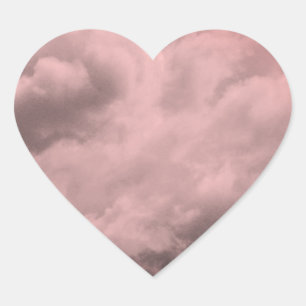 ROZE WOLKEN HART STICKER