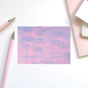 Roze wolken in de blauwe hemel post-it® notes