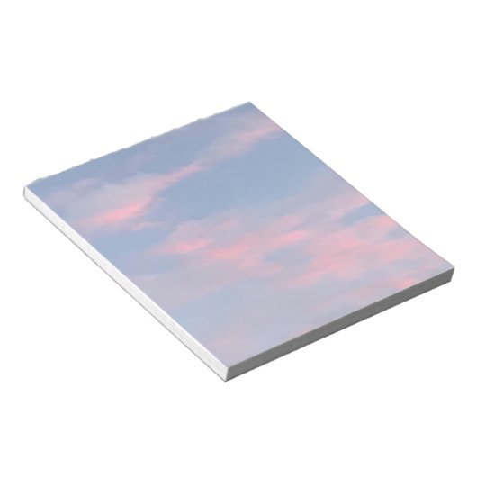 roze wolken notitieblok (Schuin)