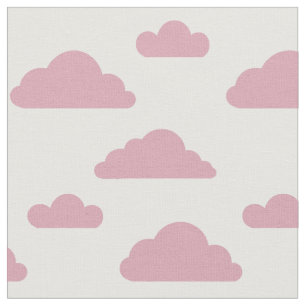 Roze wolken op witte stof van Nicole Janes