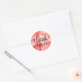 Roze wolken van Gratitude Ronde Sticker (Envelop)