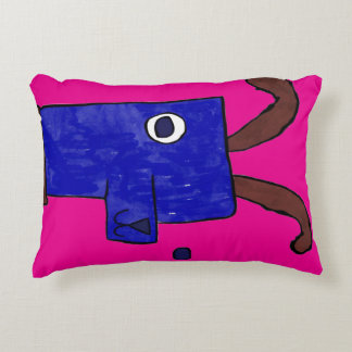 Roze Woof Hond Doodle Kussen Cute
