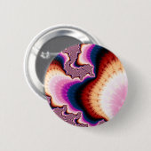 Roze wortelen - Fractale Button (Voorkant /achterkant)