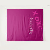 Roze XOXO Galentine's Dag Viering Wandkleed (Voorkant (horizontaal))
