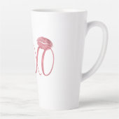 Roze XOXO Kusjes Latte Mok (Rechts)