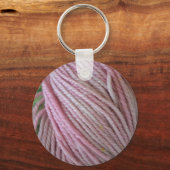 Roze Yarn Sleutelhanger (Voorkant)