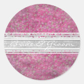 Roze Yarrow Elegant Stickers (Voorkant)