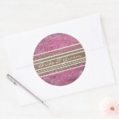 Roze Yarrow Elegant Stickers (Envelop)