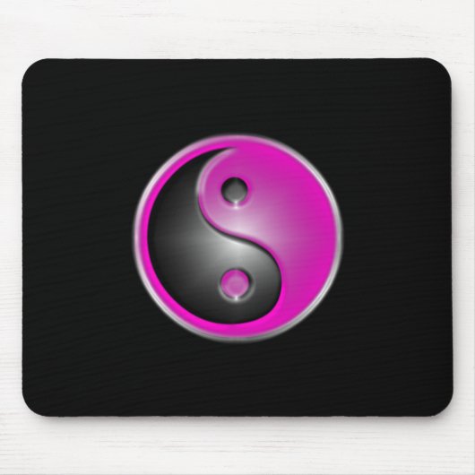 roze yin en yang muismat (Voorkant)