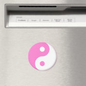 Roze Yin Yang Symbol Magneet (Insitu (Vaatwasser))