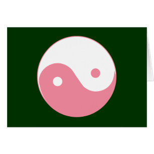 Roze Yin-Yang-symbool