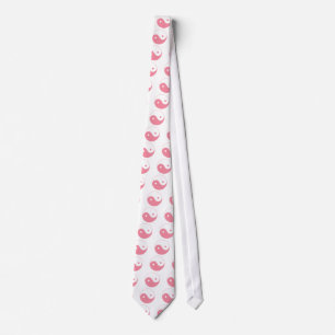 Roze Yin-Yang-symbool Stropdas