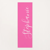 Roze Yoga Mat monogram modern yoga mat (Voorkant)