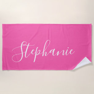 Roze Yoga Mat monogram yoga handdoek