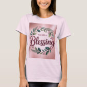 Roze You Are A Blessing T-Shirt (Voorkant)