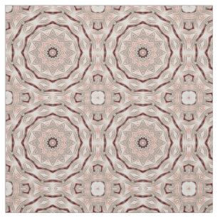 Roze, zacht roze, wit en bruin mandala. stof